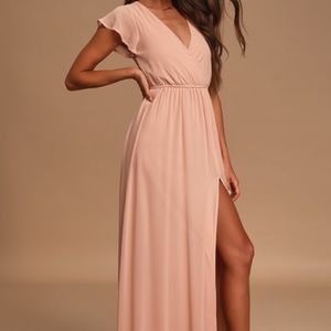 Lost in the Moment Blush Maxi Dress